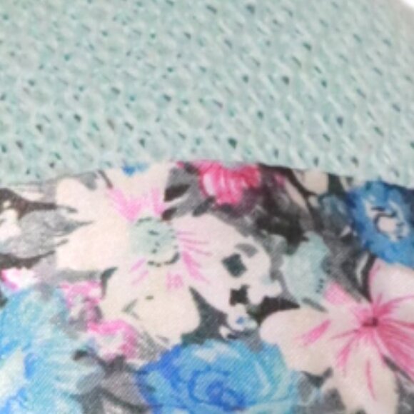 VINTAGE 90s WOMENS SUN HAT BLUE - Picture 2 of 2